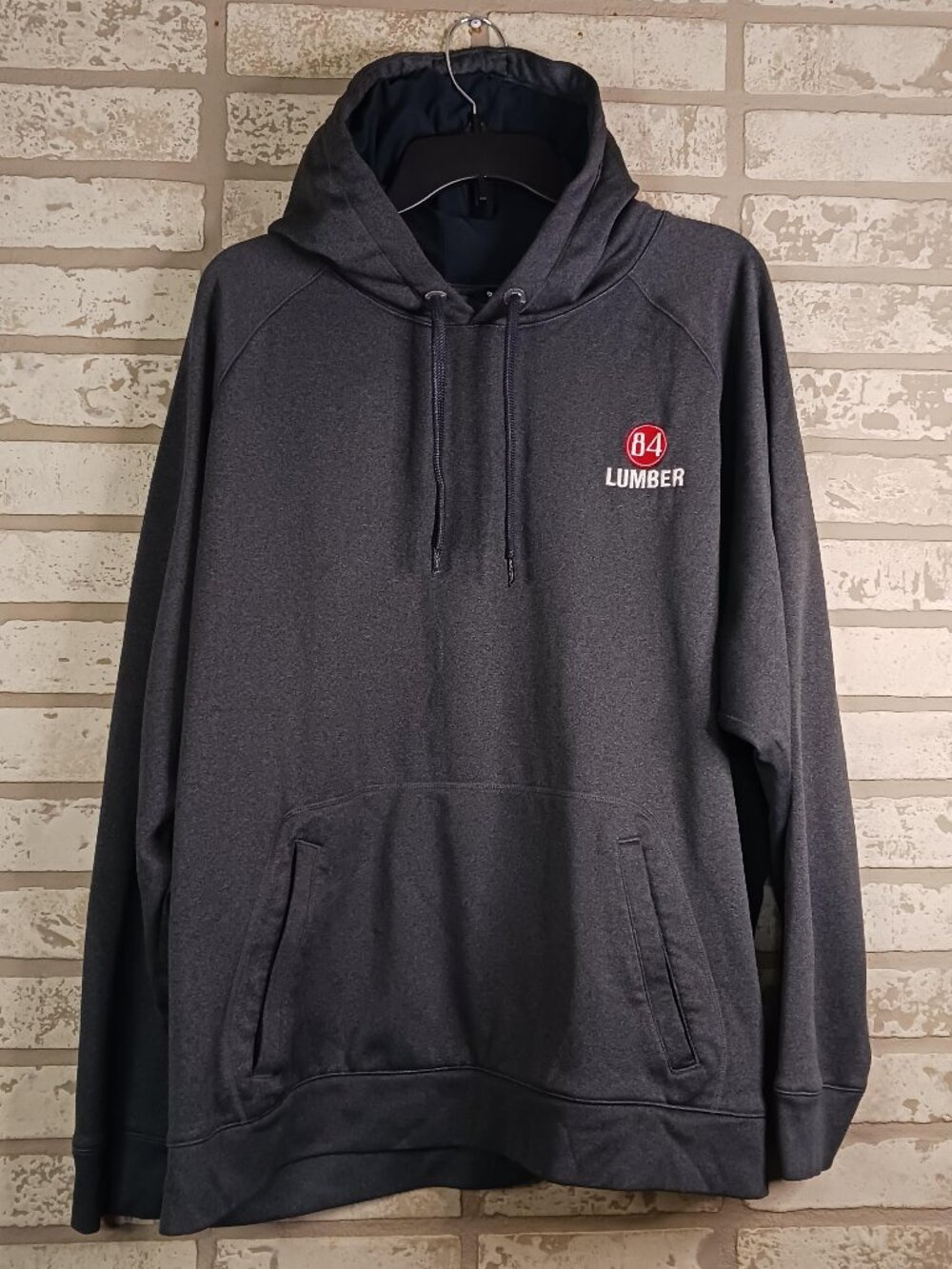 84 Lumber Mens Hoodie Size 2xl Gray Hooded With Pockets Pullover